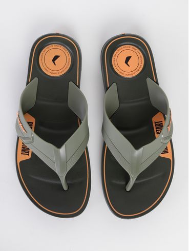 Chinelo Rider Start Masculino Verde/Laranja