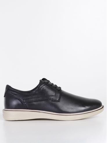 Sapato Casual Couro Pegada Masculino Preto