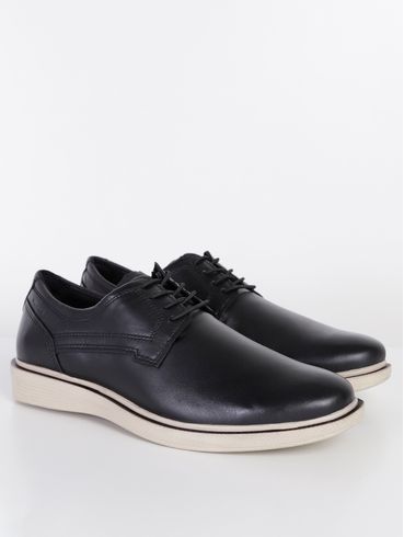 Sapato Casual Couro Pegada Masculino Preto