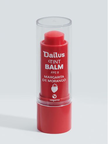 Protetor Labial Tint Dailus Margarita de Morango Incolor