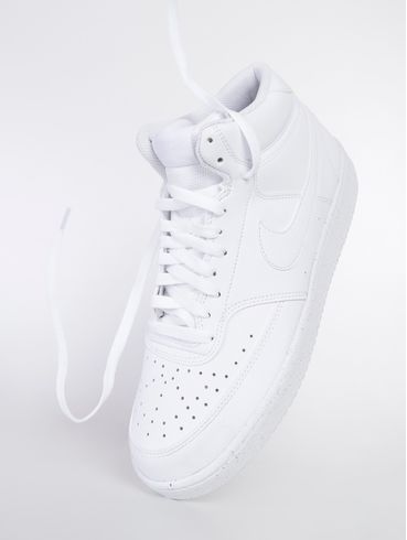 Tênis Casual Nike Court Vision Mid NN Masculino Branco/Branco