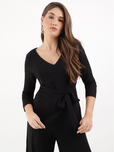 Macacão Longo Autentique Feminino Preto