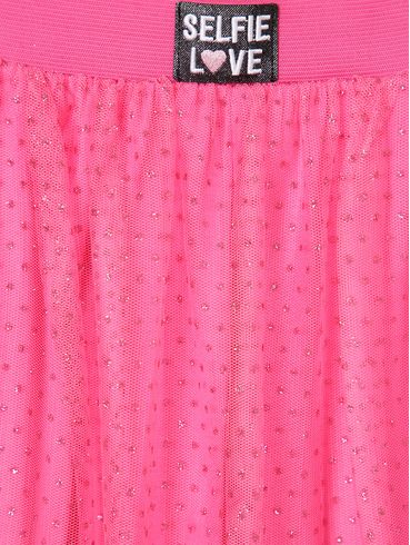 Saia Short Juvenil Para Menina - Rosa Pink