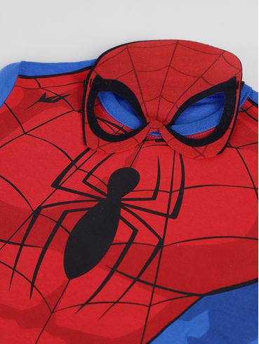 Camiseta Manga Curta Homem Aranha Infantil Para Me Azul/Vermelho