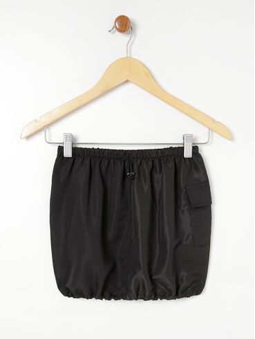 Saia Parachute Cargo Vels Juvenil Para Menina - Preto