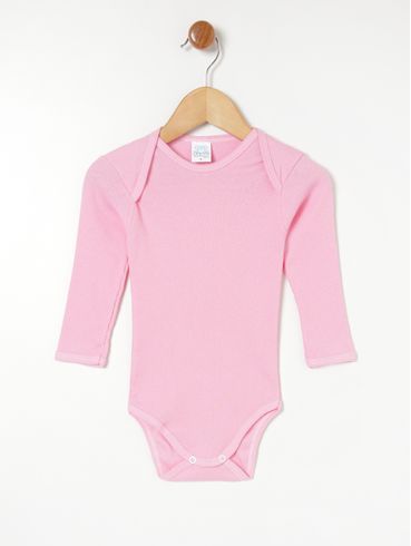 Body Infantil Para Bebê - Rosa