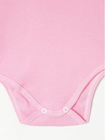 Body Infantil Para Bebê - Rosa