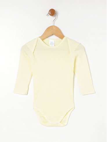 Body Infantil Para Bebê - Amarelo