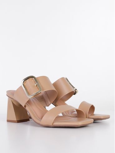 Tamanco Mule Beira Rio Feminino Nude