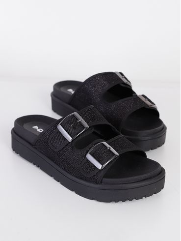 Rasteira Birken Quiz Feminina Preto