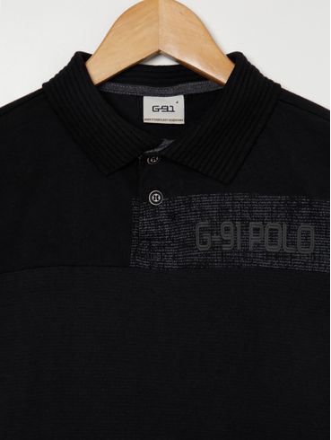 Polo Manga Curta Infantil Para Menino - Preto