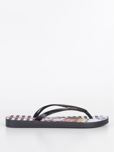 Chinelo Ipanema Disney Feminino Preto/Branco