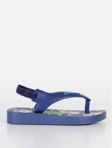 Chinelo Ipanema Turma da Mônica Infantil Para Bebê Azul Marinho