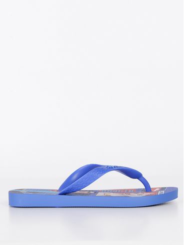 Chinelo Ipanema Super Pets Juvenil Para Menino - Azul/Vermelho