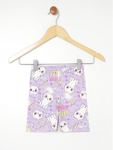 Bermuda Infantil Para Menina LILAS