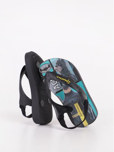 Chinelo Ipanema Infantil Para Bebê Menino PRETO/AMARELO