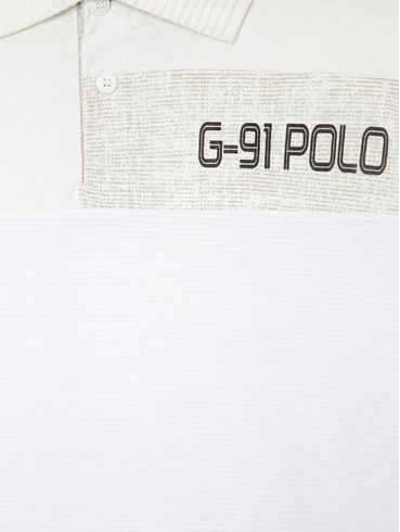 Polo Manga Curta Juvenil Para Menino - OFF WHITE