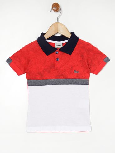 Polo Infantil Para Menino VERMELHO