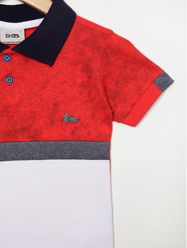 Polo Infantil Para Menino VERMELHO