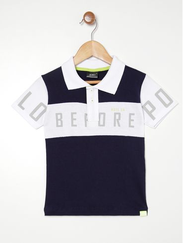 Polo Infantil Para Menino MARINHO