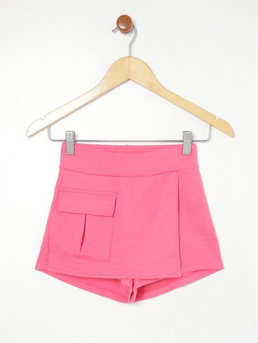 Short Juvenil Para Menina ROSA