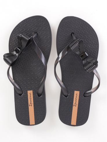 Chinelo Ipanema Belle Chic Feminino PRETO/BEGE