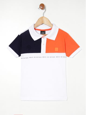 Polo Infantil Para Menino BRANCO