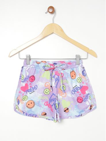 Short Juvenil Para Menina - LILAS