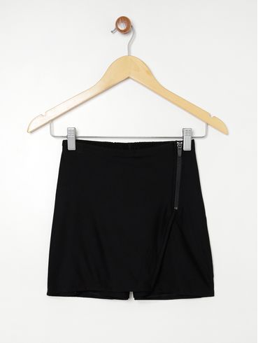 Short Saia Juvenil Para Menina PRETO