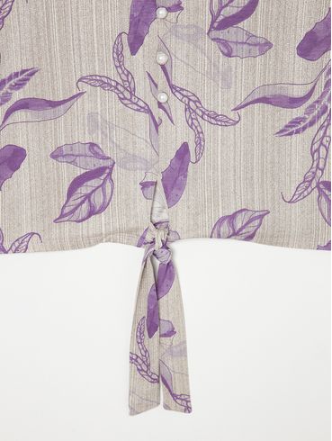 Blusa Manga Curta Plus Size Feminina LILAS