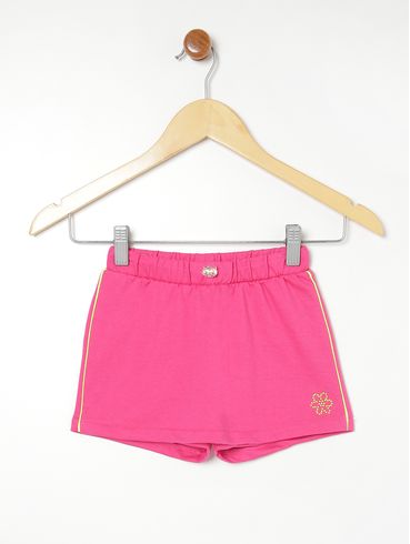 Short Saia Moletinho Infantil Para Menina - PINK