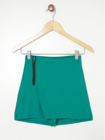 Short Saia Juvenil Para Menina VERDE