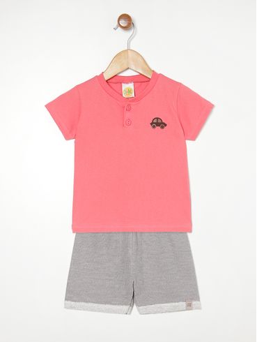 Conjunto Infantil Para Bebê VERMELHO