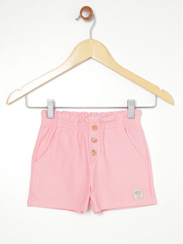 Short Clochard Infantil Para Menina - ROSA