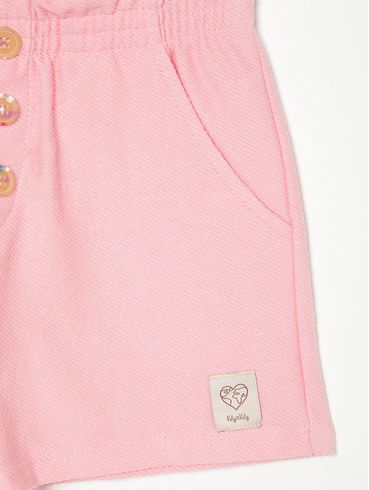 Short Clochard Infantil Para Menina - ROSA