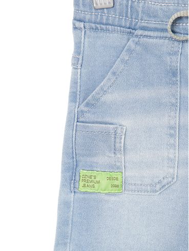 Bermuda Jeans Infantil Para Menino AZUL