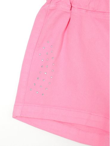 Short Sarja Infantil Para Menina - ROSA