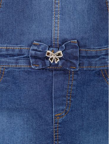 Macacão Jardineira Infantil Para Menina - AZUL