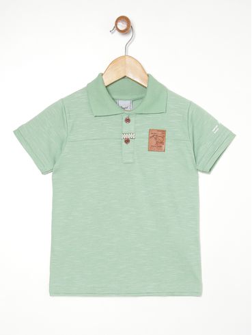 Camisa Polo Infantil Para Menino - VERDE