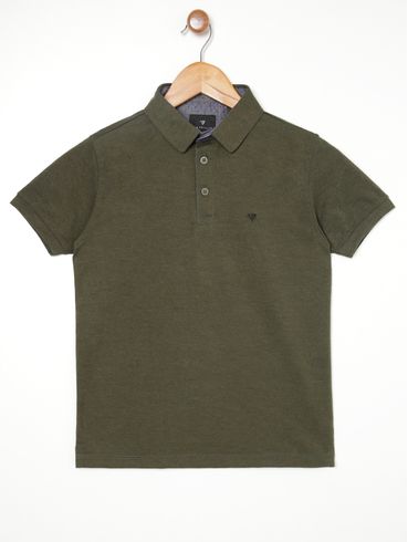 Polo Infantil Para Menino - VERDE