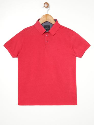 Polo Infantil Para Menino - VERMELHO