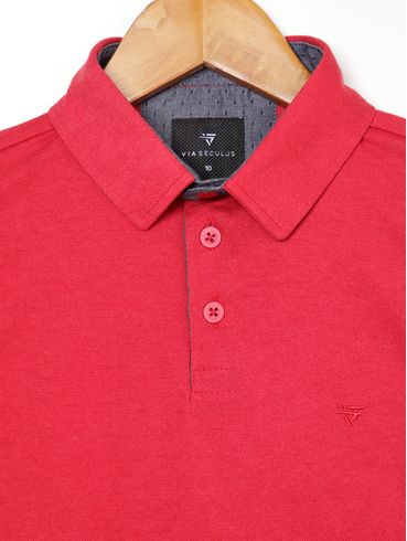 Polo Infantil Para Menino - VERMELHO