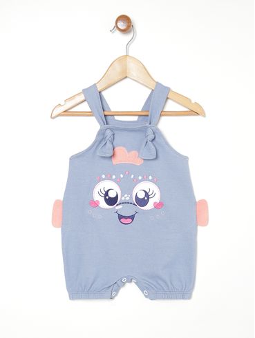 Macacão Infantil Para Bebê- AZUL CLARO