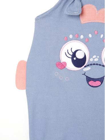 Macacão Infantil Para Bebê- AZUL CLARO