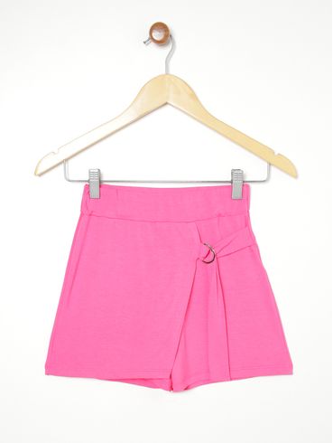 Short Saia Infantil Para Menina - PINK