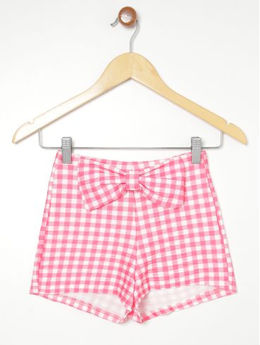 Short Juvenil Para Menina - ROSA