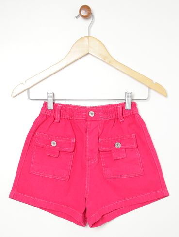 Short Sarja Juvenil Para Menina - PINK