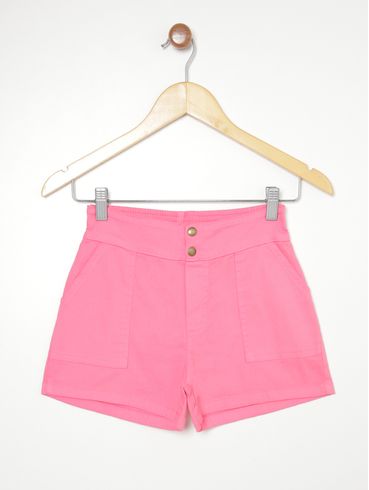 Short Juvenil Para Menina - ROSA