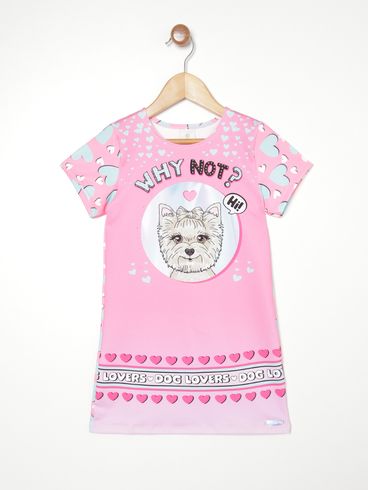 Vestido Infantil Para Menina - PINK