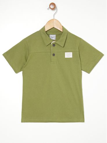 Polo Infantil Para Menino - VERDE